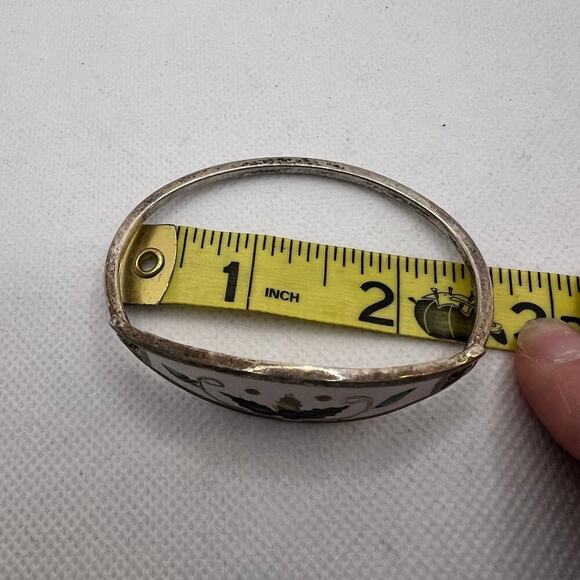 Alpaca Mexico Sterling? Abalone Vintage Bracelet - Picture 5 of 8